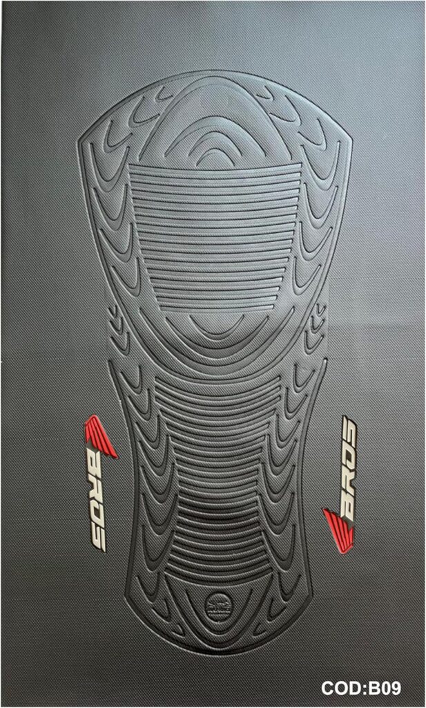 Capa banco de moto emborrachada 3D Preta universal Bros Logo Branca Asa vermelha 5 91iEQ8OjPHL. AC SL1500