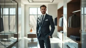 Início 1 Como escolher o terno com o caimento perfeito.