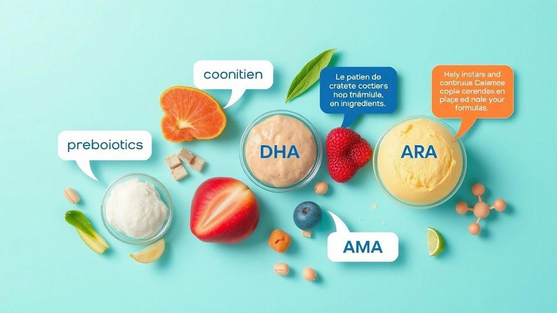 Composição nutricional da fórmula infantil