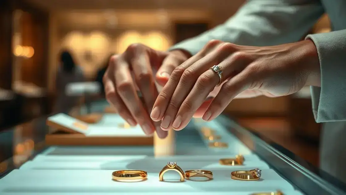 Fatores para decidir qual aliança de casamento comprar.