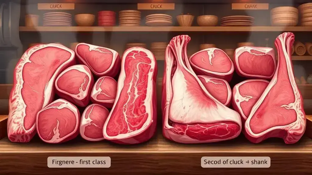 Diferenças entre carnes de primeira e de segunda