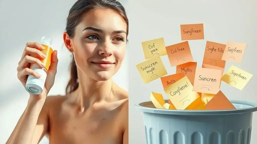 mitos e verdades sobre filtro solar e acne
