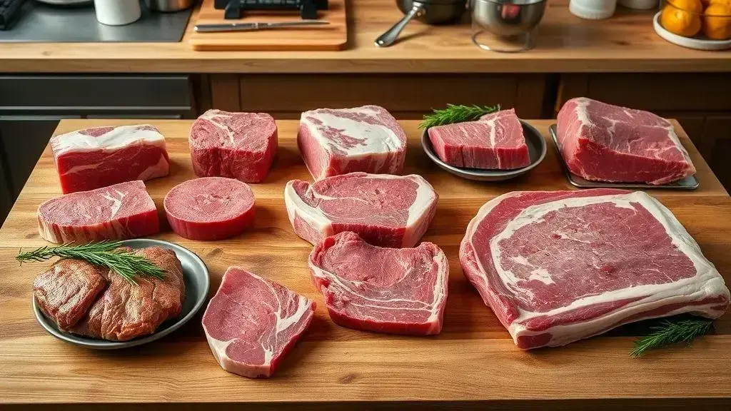 Principais cortes de carne e usos recomendados