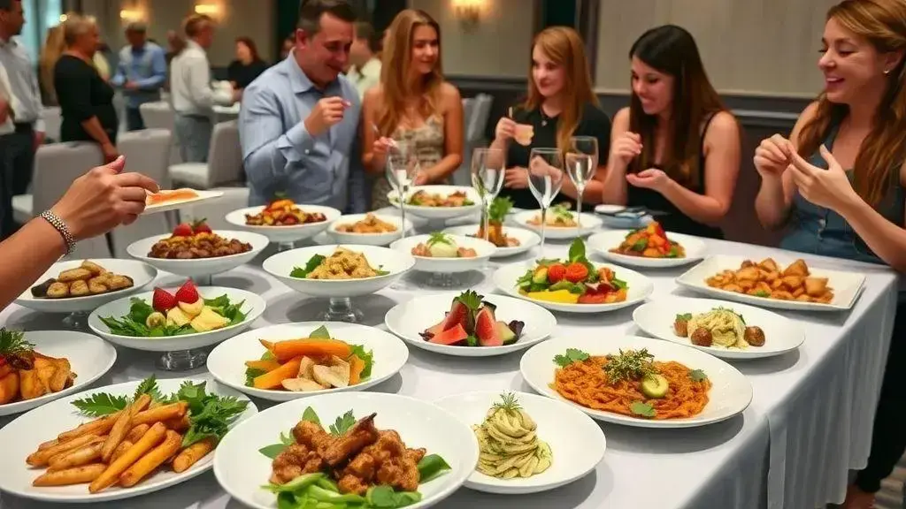 O que checar no cardápio e degustação do buffet