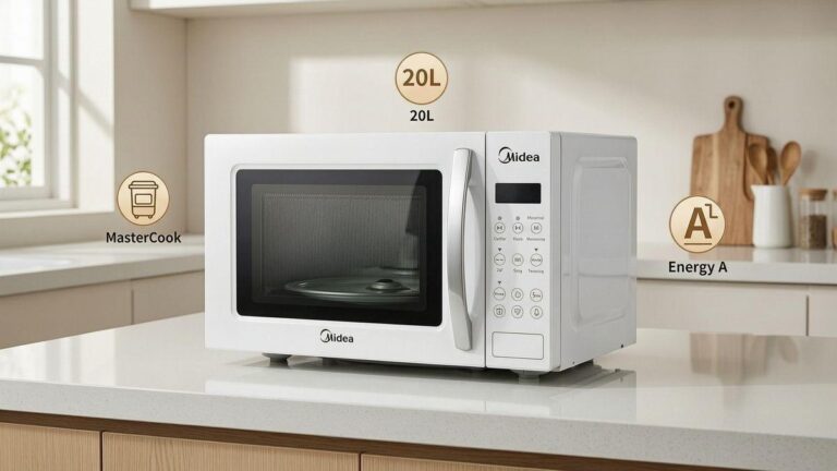 Micro-ondas Branco Midea 20L (2026): Revisão Completa, Preço e Prós e Contras