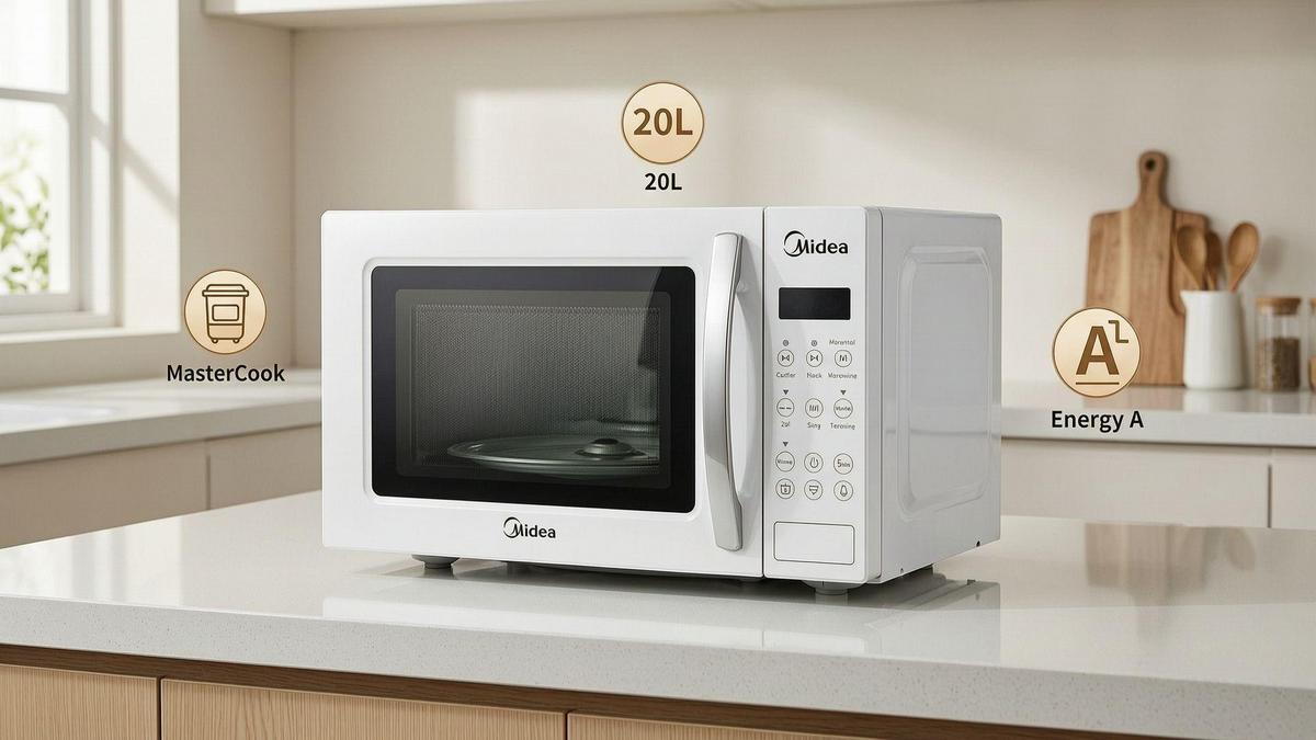 Micro-ondas Branco Midea 20L (2026): Revisão Completa, Preço e Prós e Contras